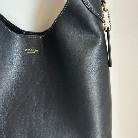 Coach Black Leather Shoulder Bag - Picture 5 of 6